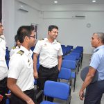Group Captain CJ Hettiarachchi discussion with Students